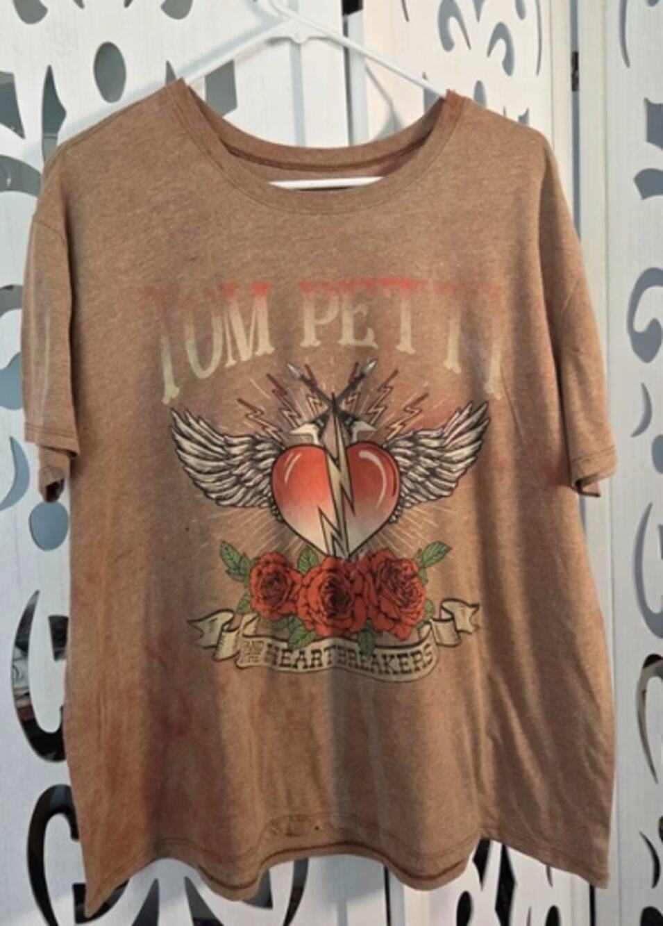 Tom Petty & The Heartbreakers 1986 Tour Graphic T Shirt XL Vintage Style Rock